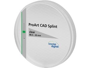 ProArt CAD Splint clear - Ø 98,5 mm Stärke 20 mm