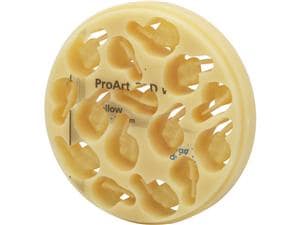 ProArt CAD Wax - Ø 98,5 mm Yellow, Stärke 16 mm