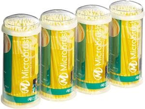 Microbrush® Röhrenserie - Nachfüllpackung Gelb, fein, Ø 1,5 mm, Packung 400 Stück