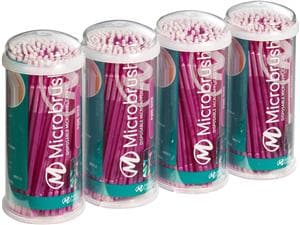 Microbrush® Röhrenserie - Nachfüllpackung Pink, fein, Ø 1,5 mm, Packung 400 Stück