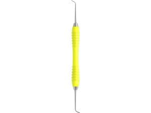 Füllungsinstrument Stopfer ASH, Colori Silikon Grip Breite 1,0 / 1,5 mm, gelb (SI-1052/49-GE)