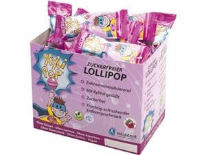 XyliPOP® Lollipop Erdbeere, Packung 50 Stück
