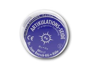 Bausch Artikulationsseide BK 07, blau, Rolle 16 mm breit, 10 m