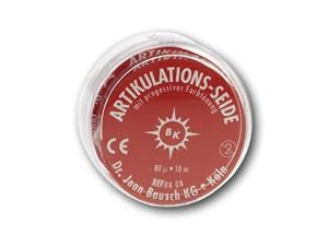 Bausch Artikulationsseide BK 08, rot, Rolle 16 mm breit, 10 m