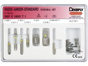 Radix-Anker® Standard - Integral Set Edelstahl Größe 1, gelb