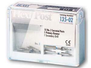 Flexi Post Stifte Titan - Standardpackung Größe 2 - blau, Packung 10 Stück