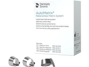 AutoMatrix® Matrizenbänder Mittel / dünn (MT), Breite 6,35 mm, Stärke 0,038 mm, Packung 72 Stück