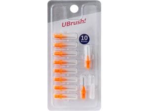 UBrush! Bürstchen Orange, Ø 0,8 mm, Packung 10 Stück