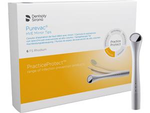 Purevac® HVE Spiegelsauger FS Rhodium Packung 6 Stück