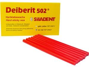 Deiberit 502® Hartklebewachs Rot, Stangen 10 Stück