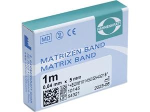 Matrizenband Hahnenkratt - Rolle 1 m Breite 5 mm, Stärke 0,04 mm