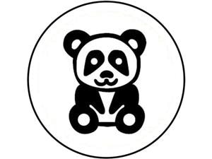 Happy-Design KFO-Einlegemotive Panda, Packung 20 Stück