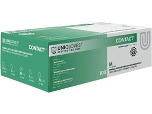 Unigloves® Contact puderfrei Größe M, Packung 100 Stück