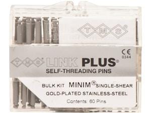 TMS LINK PLUS Minim, (vergoldet) silber, Stifte Single Shear Pins 60 Stück
