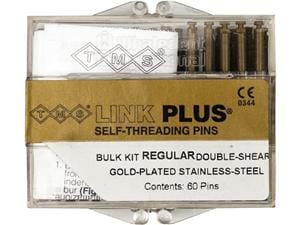 TMS Link PLUS Regular, (vergoldet) gold 2/1 - Großpackung Double Shear Pins 60 Stück