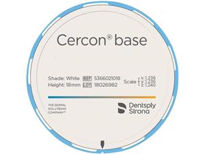 Cercon® base disk - Ø 98 mm White, Stärke 18 mm