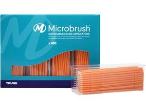Microbrush® Plus Applikatoren - Nachfüllpackung Orange, ultrafein, Ø 0,5 mm, Packung 400 Stück