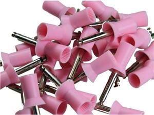 Latch-Type Cups Gerippt, rosa, weich, 9007/30, Packung 30 Stück