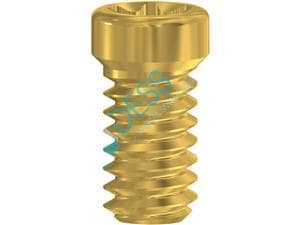 Abutmentschraube Torx® auf Abutment - kompatibel mit Straumann® RN Ø 4,8 mm / WN Ø 6,5 mm, TIN-Beschichtung, Packung 1 Stüc