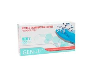 Gen-X Nitril Handschuhe, hellblau Größe M, Packung 100 Stück