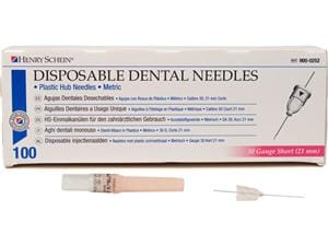 HS-Injektionskanülen, Disposable Dental Needles Pink - 30G, 0,3 x 21 mm, kurz, Packung 100 Stück
