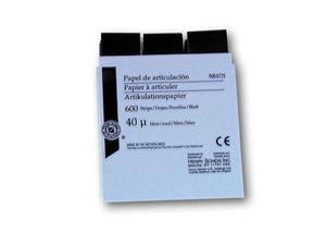 HS-Artikulationspapier, Articulating Paper - Nachfüllpackung Stärke 40 &#181;, blau, Dispenser 600 Blatt