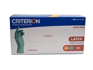 HS-Aloe Latex Handschuhe puderfrei Criterion® Größe XS, Packung 100 Stück