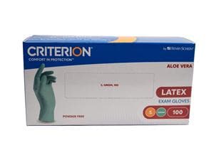 HS-Aloe Latex Handschuhe puderfrei Criterion® Größe S, Packung 100 Stück
