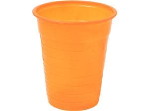HS-Mundspülbecher 180 ml, Einfarbig Orange, Karton 3.000 Stück