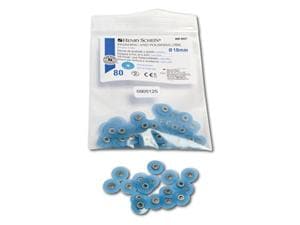 HS-Finier- und Polierscheiben extradünn - Nachfüllpackung Blau - grob, Ø 10 mm, Packung 80 Stück