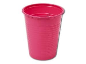 HS-Mundspülbecher 180 ml, Einfarbig Pink, Karton 3.000 Stück