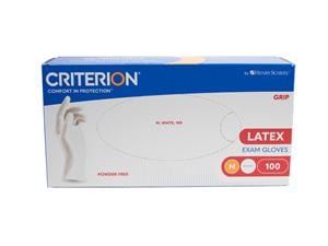 HS-Latex Handschuhe Grip puderfrei Criterion® Größe M, Packung 100 Stück