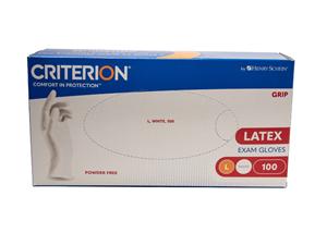 HS-Latex Handschuhe Grip puderfrei Criterion® Größe L, Packung 100 Stück