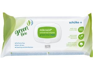 mikrozid® universal wipes green line 230 x 250 mm, Packung 90 Tücher
