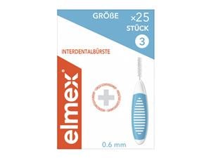 elmex® Interdentalbürsten Größe 3 - blau, Ø 0,6 mm, Packung 25 Stück, Packung 25 Stück