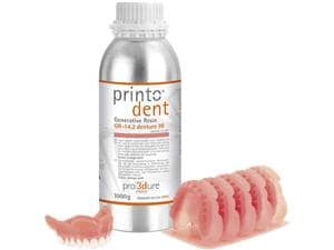 printodent® GR-14.2 denture HI Orange-pink, Flasche 1.000 g