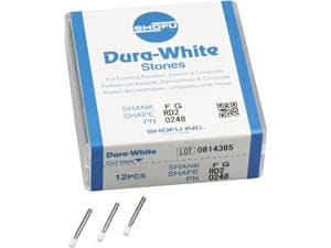 Dura-White® Schaft FG Figur RD2, ISO 024, Packung 12 Stück