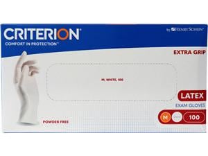 HS-Latex Handschuhe Extra Grip puderfrei Criterion® Größe M, Packung 100 Stück