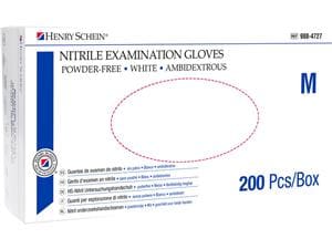 HS-Nitril Soft Handschuhe puderfrei, weiß Größe M, Packung 200 Stück