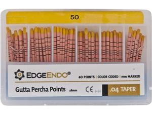 EdgeFile X7 Guttaperchaspitzen Taper 04, ISO 050, gelb, Packung 60 Stück