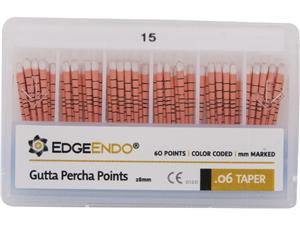 EdgeFile X7 Guttaperchaspitzen Taper 06, ISO 015, weiß, Packung 60 Stück