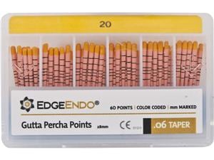 EdgeFile X7 Guttaperchaspitzen Taper 06, ISO 020, gelb, Packung 60 Stück