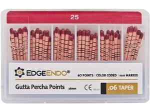 EdgeFile X7 Guttaperchaspitzen Taper 06, ISO 025, rot, Packung 60 Stück