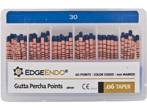 EdgeFile X7 Guttaperchaspitzen Taper 06, ISO 030, blau, Packung 60 Stück