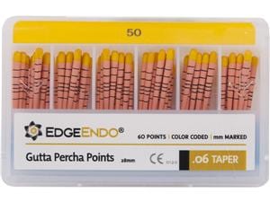 EdgeFile X7 Guttaperchaspitzen Taper 06, ISO 050, gelb, Packung 60 Stück