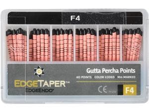 EdgeTaper Guttaperchaspitzen - Standardpackung Größe F4, Packung 60 Stück