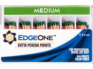 EdgeOne Fire Guttaperchaspitzen - Standardpackung Medium, grün, Packung 60 Stück